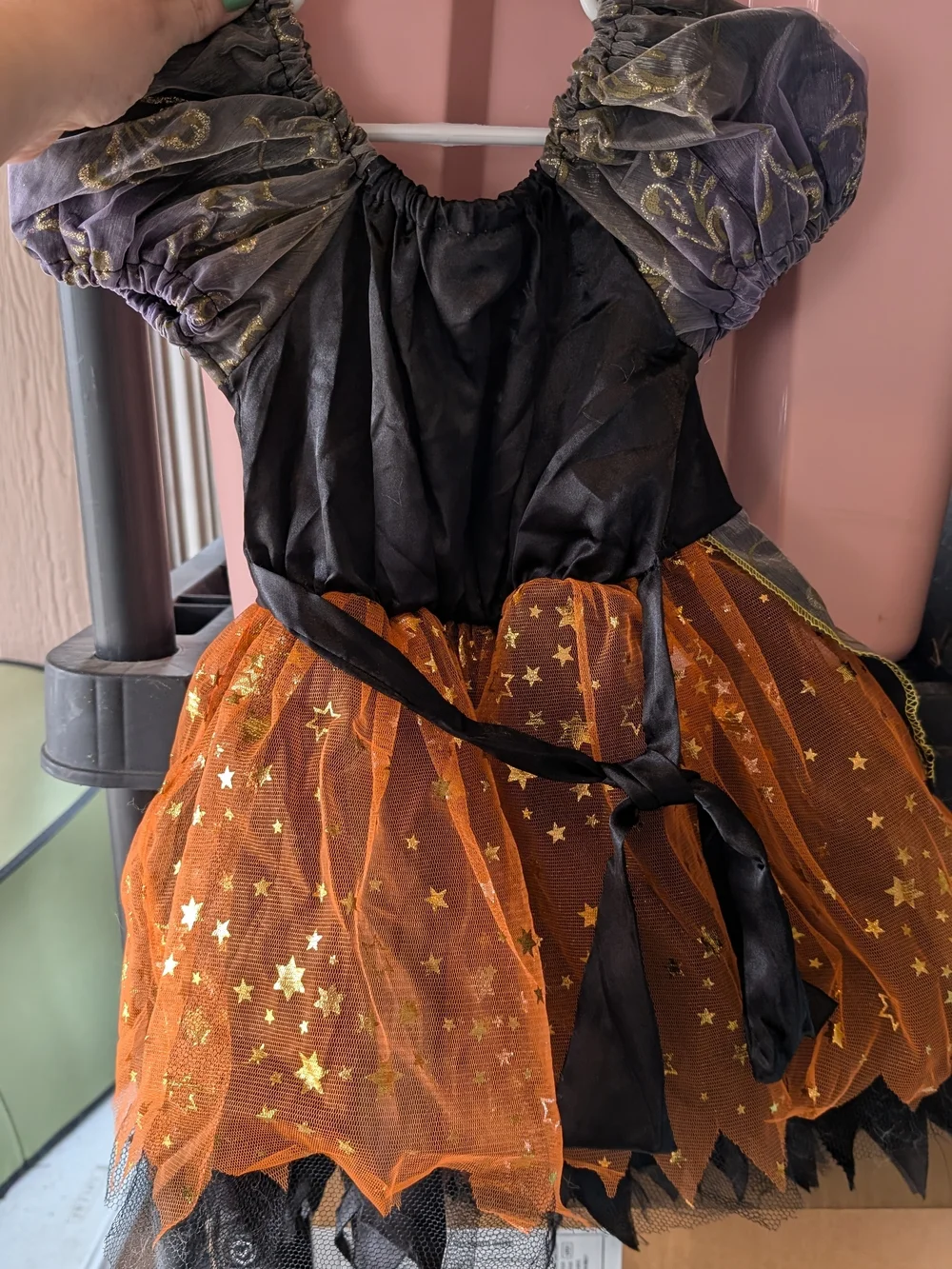 Rubie's Elegant Witch Toddler Costume, Black/Orange, Size 2-4 - Picture 3 of 5